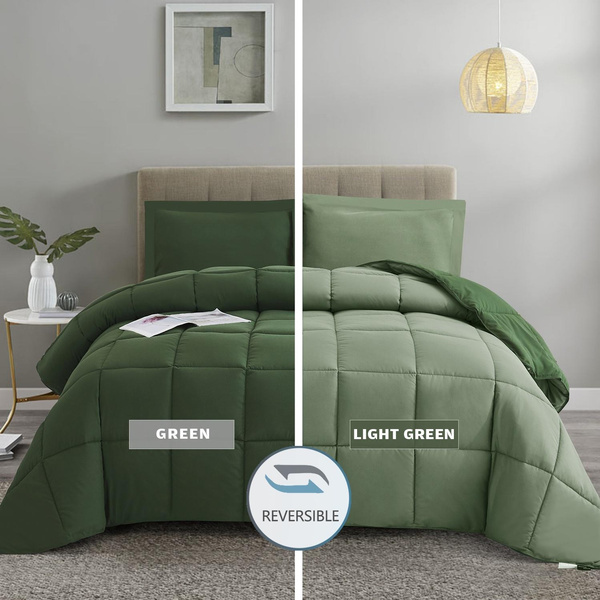 Details about   TEKAMON All Season King Comforter Soft Quilted Down Alternative Duvet Insert wit 