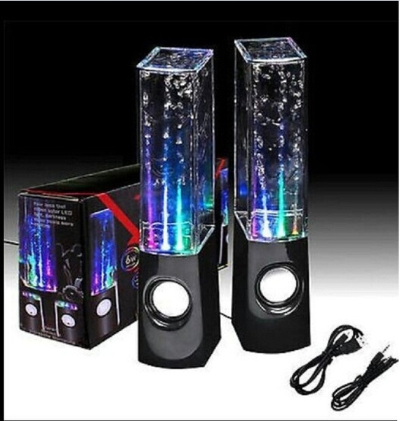 led colorful dancing water fountain speakers