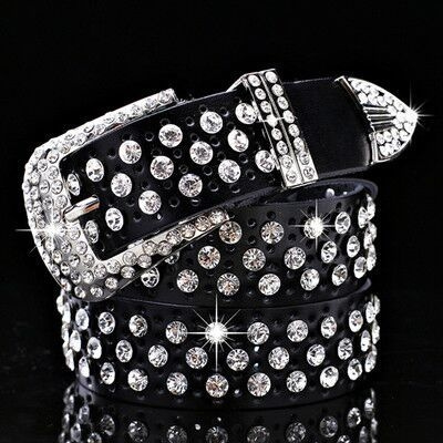 Ladies clearance bling belts