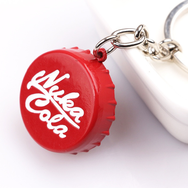 Fallout 4 Keychain Nuka Cola Keychain Coke Bottle Cap Keychain Key Buckle Radiation 4 Keychain Fallout 4 Keyring Wish