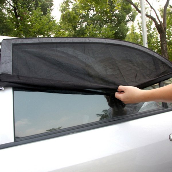 2 x Car Side Rear Window Sun Visor Shade Mesh Cover Shield Sunshade UV Protector 