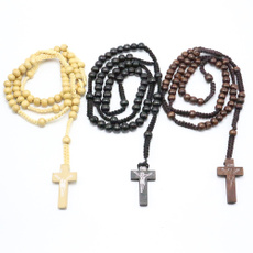 catholicchristwoodenbead, brown, rosary, Jewelry