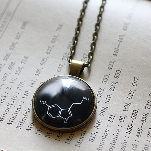 Buy MUZHESilver Serotonin Molecule Pendant Necklace, Chemistry Jewelry for  Science Lovers,Gift for a Science Student Online at desertcartINDIA