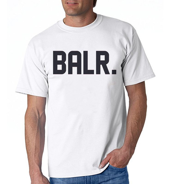 High Quality European Size Summer Style Fashion Men Women T shirts BALR Letter Printed O neck Cotton Short Sleeves T shirt Shirt White Tops Tee