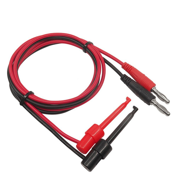 Tester Digital Multimeter Banana Plug Cable Test Hook Probe Cable Leads For  Multimeter Connector