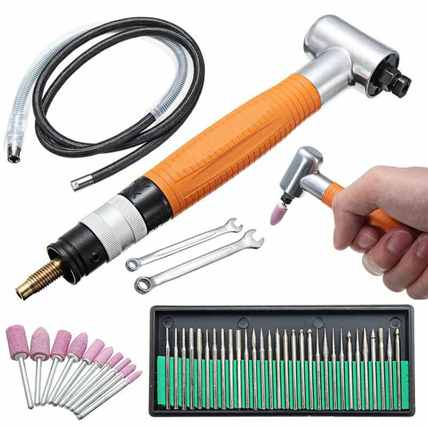 Useful 3MM 90 Degree Angle Air Die Grinder Pneumatic Micro Grinder