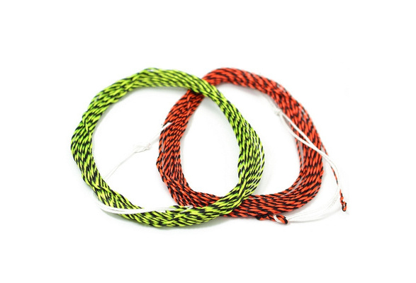 2 pcs 12FT Tenkara Furled Leader Fly Fishing Line Double Color Braided  Tenkara Line with 7cm Loop