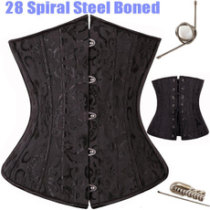 Steel, corsetecorpete, Black Corset, corsetoverbust