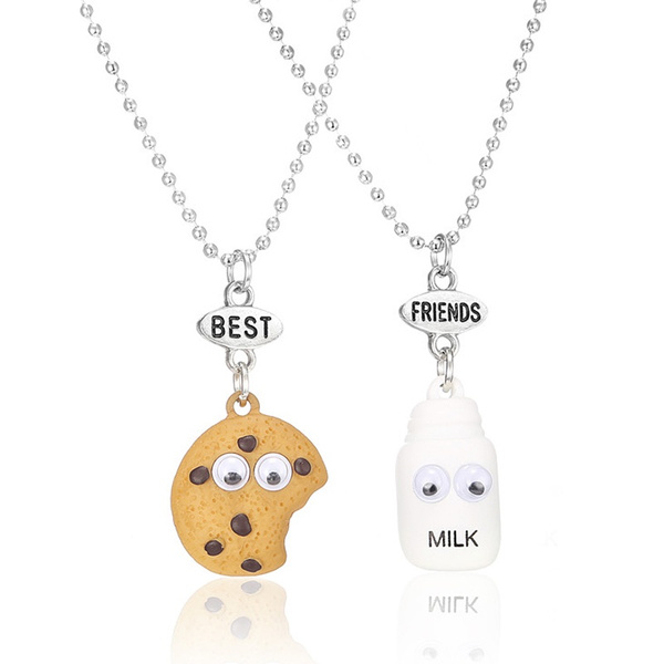 PPX 4 Pairs Miniature Cookies Biscuit Cookie Milk Necklaces and Fruit  Necklace Set for Best Friends Couple Graduation Valentine Gifts Heart Shape  Cute 3D Clay Avocado for Women Men : Amazon.co.uk: Fashion