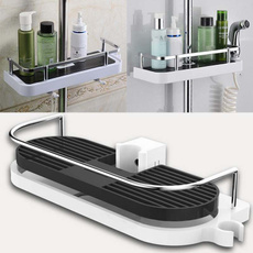 Durable Bathroom Caddy Tray Holder Rack Organiser Accessory Pole Shelf Shower Storage