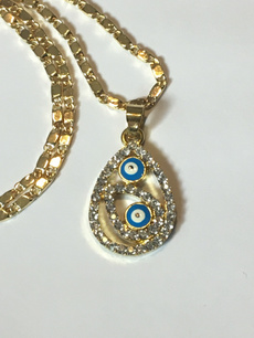 goldevileyenecklace, Turquoise, eye, Jewelry