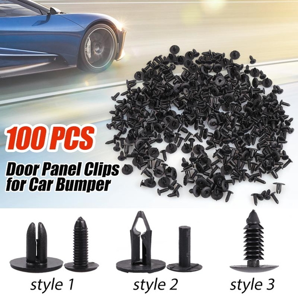 LotFancy 100Pcs 6mm 8mm Push Reatiner Clips Nylon Car Bumper