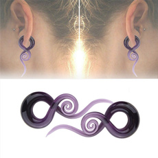 purple, Fashion, glassearring, cartilage earrings