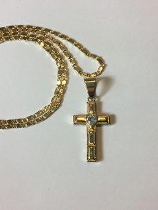Cross necklace, Cross Pendant, 14kgoldnecklace, gold