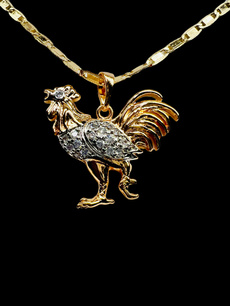 goldpendantnecklace, 14kgoldjewelry, Joyería de pavo reales, gold