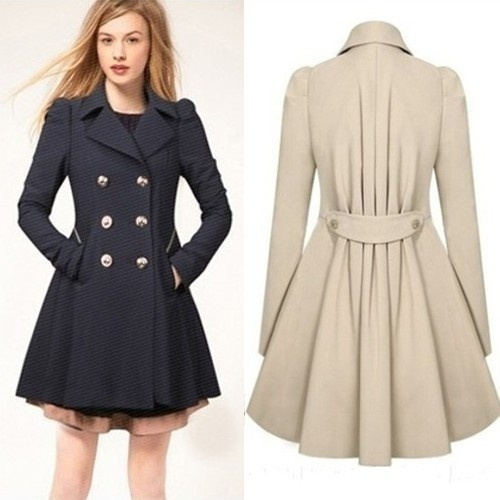 slim fit trench coat womens