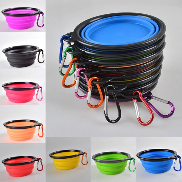 Collapsible Silicone Dog Water Bowl