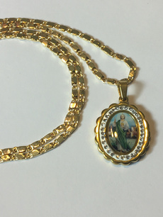 goldpendant, Jewelry, stjudependant, 14kgoldnecklace