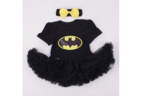 2PCS Newborn Infant Baby Girl Batman Romper Bodysuit Dress Photo Outfits |  Wish