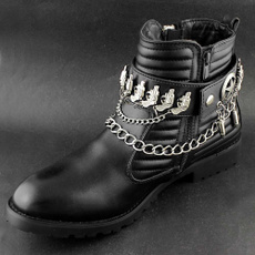 bootchain, Anklets, Chain, leather