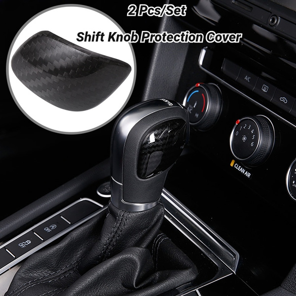 2 Pcs/Set Car DSG Gear Head Shift Knob Protection Cover Trim Sticker for VW  Passat CC B7L Golf 6 7 MK6 MK7 GTI Jetta MK6 GLI