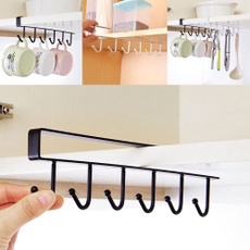  High Quality Cup Board Hanging Hook Cabinet Glass Mug Holder Rack Organizer Home Kitchen Wardrobe Clothes Hook