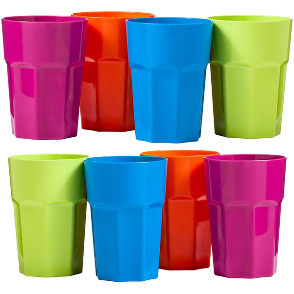 10 Blue Chalice 0,4 Plastic Cups Reusable Mug Party Mug Cup Reusable 