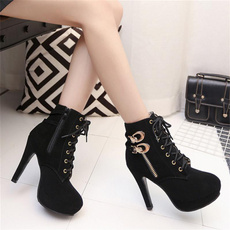 ankle boots, platformboot, Fashion, Leather Boots