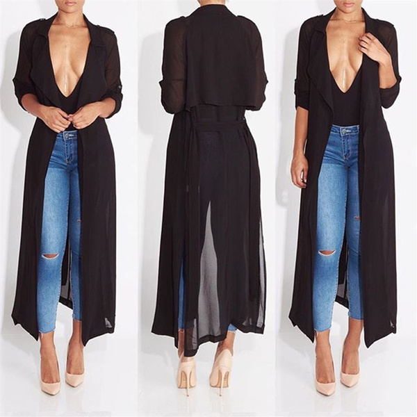 New Women's Ladies Celeb Slinky Maxi Duster Fasten Long Coat Jacket UK 8-16 New Women's Ladies Celeb Slinky Maxi Duster Fasten Long Coat Jacket UK 8-16