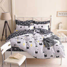 King, quiltcover, Black And White, Queen