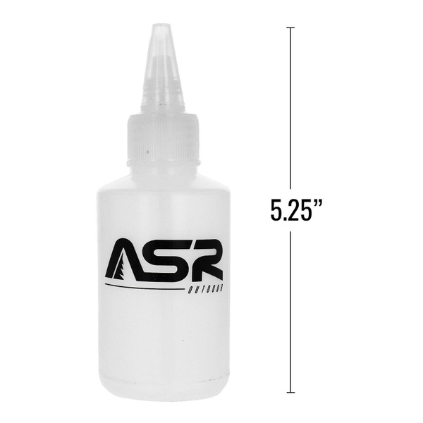 4pk ASR 5.25" Plastic Heavy Duty Gold Snifter Bottle w/ Nozzle 4 oz Volume 