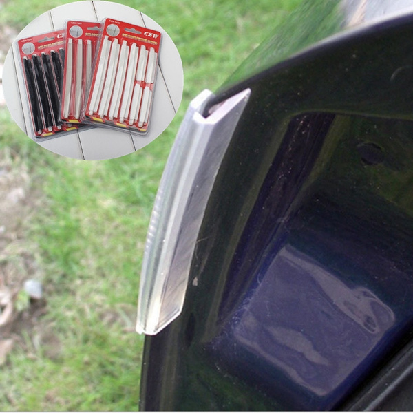 8pcs Car SUV Side Door Edge Protector Protective Strip Scrape Guard Bumper Guards Handle Cover Black White Transparent