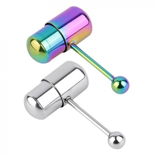 tongue piercing vibrating Silicone Prickly Tongue Ring Barbell Piercing Jewelry main image 0