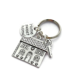 handstampedkeychain, friendsfamily, Key Chain, zipperpull