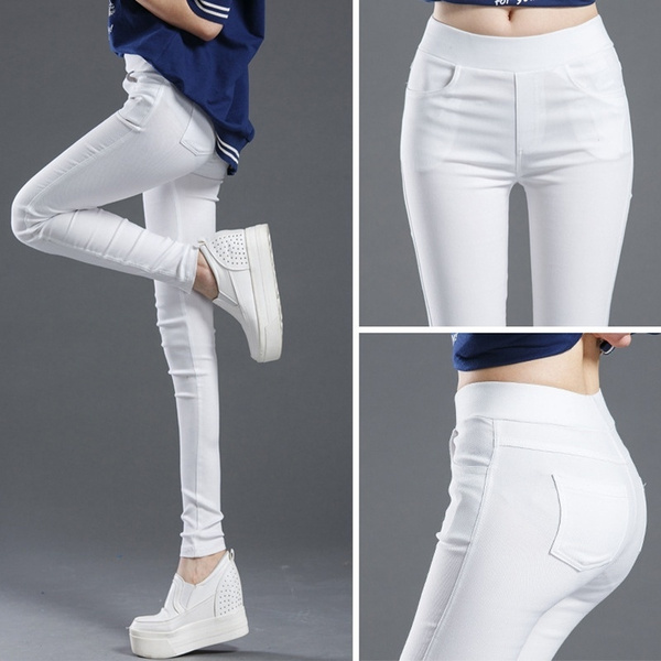 white skinny trousers womens