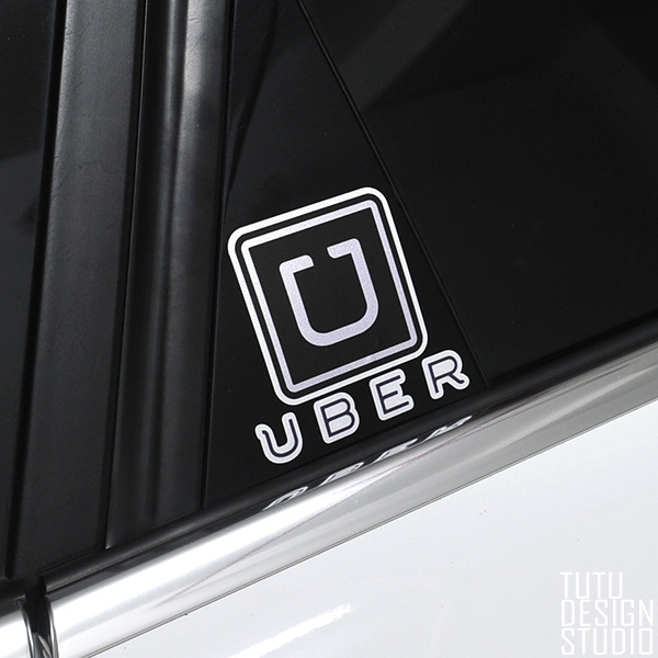 UBER Logo Sticker For Uber Driver Cars Sticker Reflective Decor Stickers w75mm h70mm Wish