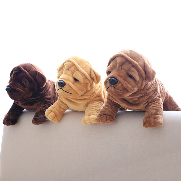 stuffed shar pei dog
