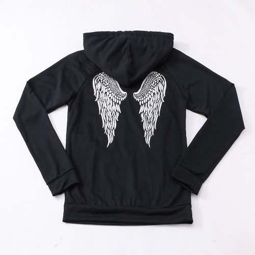 Hoodie with angel wings on online back