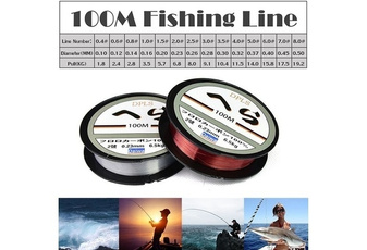 New 1pcs 100M Fluorocarbon Japan Fishing Line 0.1-0.5mm 1.8-23.7kg Nylon Fiber Leader Lines South-boli