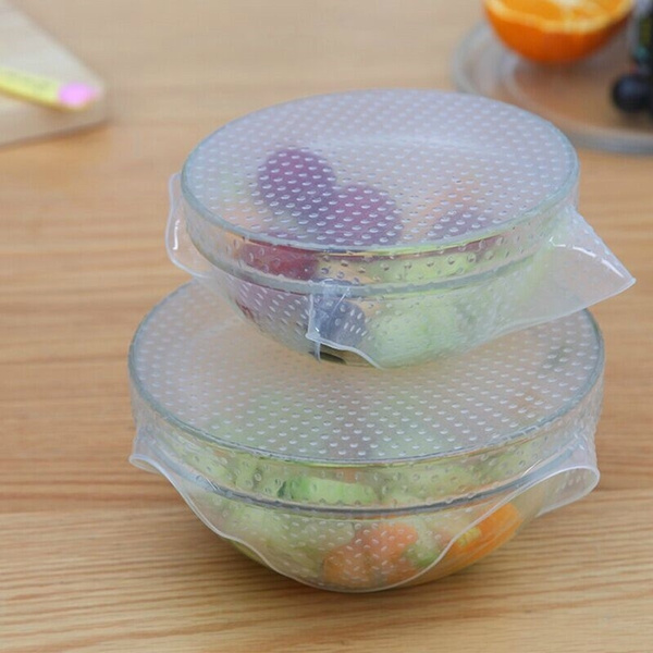 Multifunctional Silicone Food Wrap Clear Reusable Silicone Wraps Seal Cover  Stretch Fresh Keeping Kitchen Tools Cooking