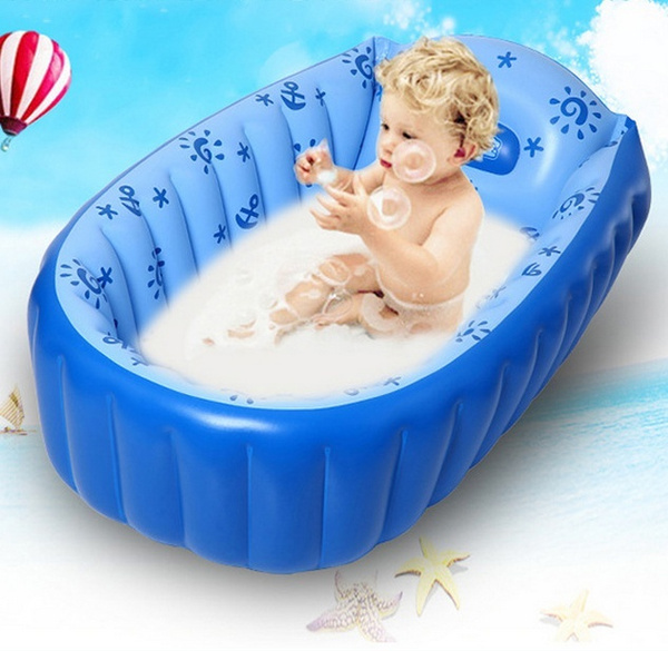Inflatable Baby Bathtub Cartoon Safety, Large Inflatable Baby Bathtub
