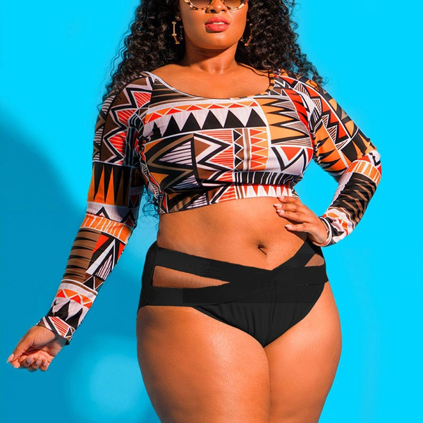 Women Long Sleeve African Tribe Print 