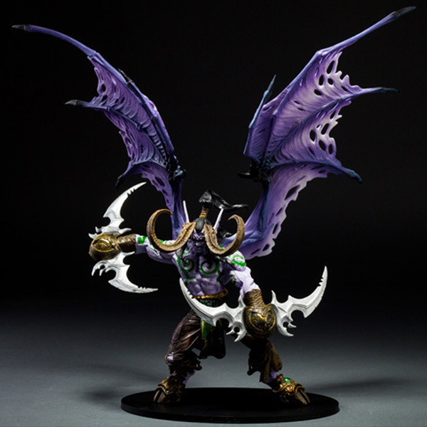 World of Warcraft Demon Form illidan Stormrage Toy Figure Doll 100% New In Box 