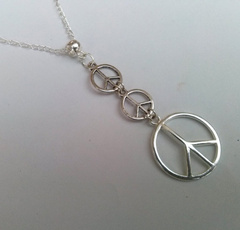Chain Necklace, hippie, Vintage, symbol