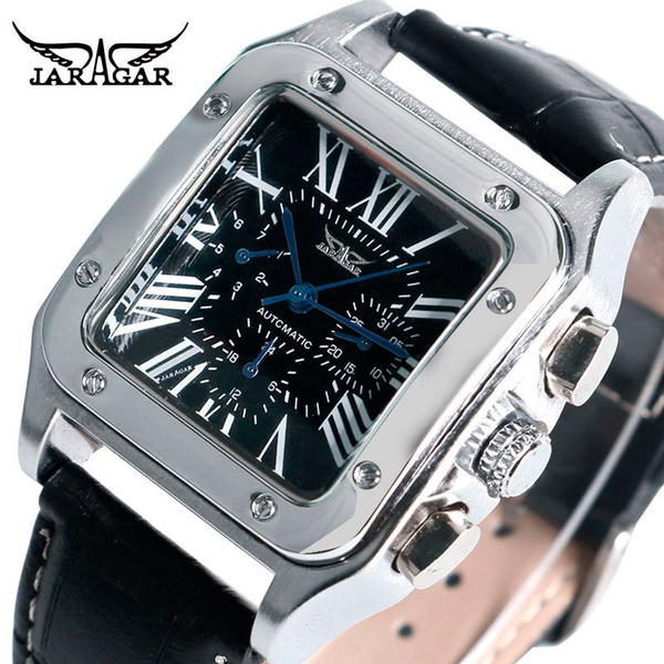 JARAGAR Fashion Special Wrist Watch Mechanical Casual Sports Watches Men Male Boy Business Hour Analog Watches Gifts