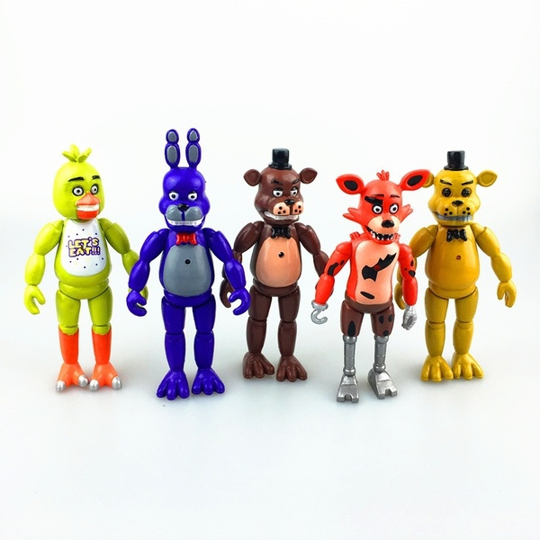 Set of 5 Five Nights at Freddy's Action Figure Toy Freddy Toys