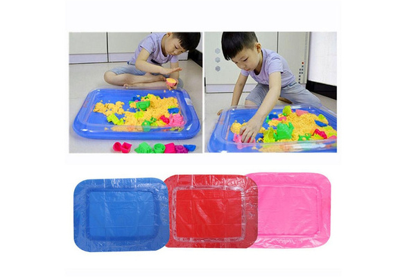 42*28cm Inflatable Sand Tray Plastic Table Baby Kids Indoor Playing Sand DSUK 