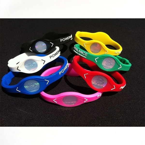 Sport Silicone Bracelet For Men And Women Energy Balance Negative Hologram  Bracelet Wireless | Fruugo IE