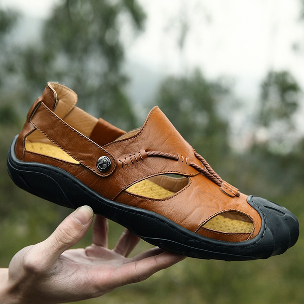 Men's Fisherman Leather Sandals | Mens Genuine Leather Sandals - High  Quality Big - Aliexpress