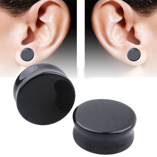 2pcs Silicone Flexible Ear Flesh Tunnel Solft Gauge Plugs Piercing  Stretcher Expander Hollow Ear Skin Earrings Body Jewelry - Piercing Jewelry  - AliExpress